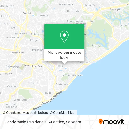 Condomínio Residencial Atlântico mapa