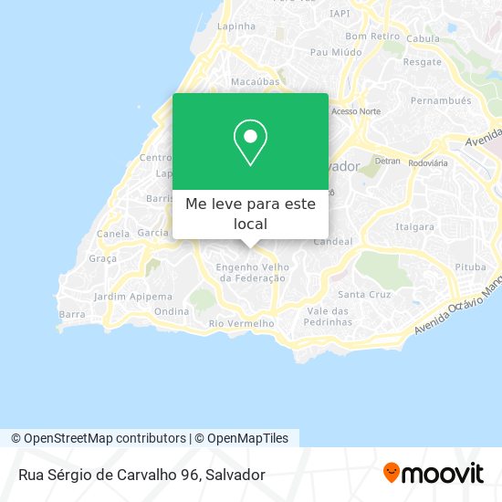 Rua Sérgio de Carvalho 96 mapa