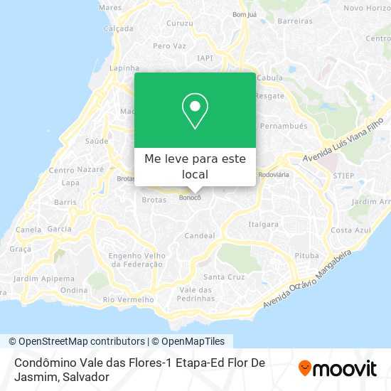 Condômino Vale das Flores-1 Etapa-Ed Flor De Jasmim mapa