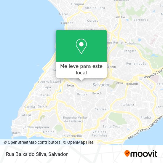 Rua Baixa do Silva mapa