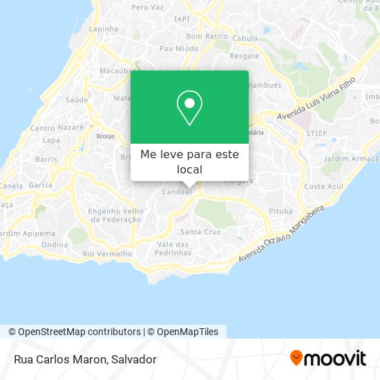 Rua Carlos Maron mapa