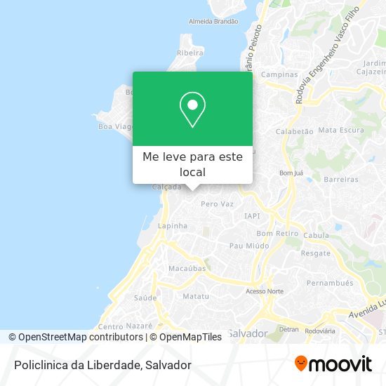 Policlinica da Liberdade mapa