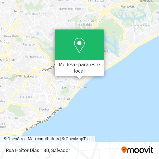 Rua Heitor Dias 180 mapa