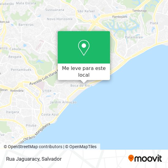 Rua Jaguaracy mapa