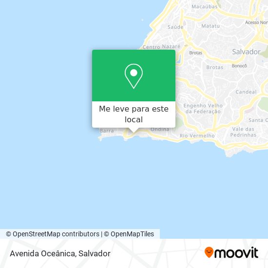 Avenida Oceânica mapa