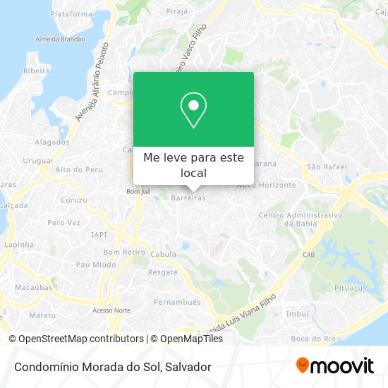 Condomínio Morada do Sol mapa