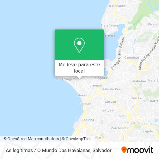 As legítimas / O Mundo Das Havaianas mapa
