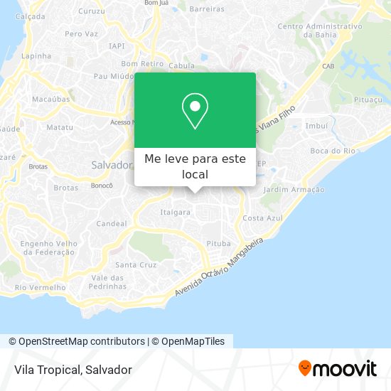 Vila Tropical mapa