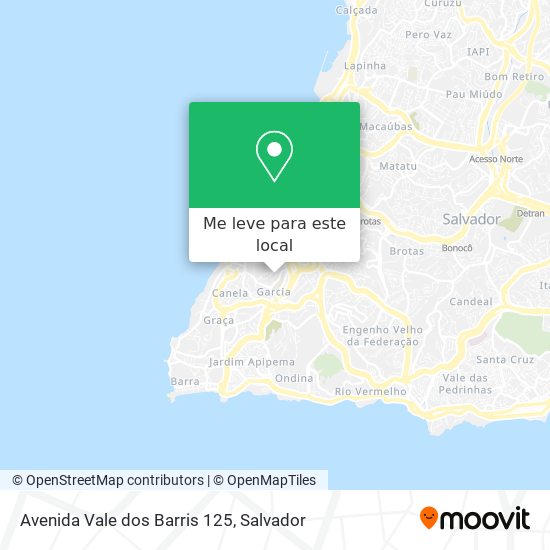 Avenida Vale dos Barris 125 mapa