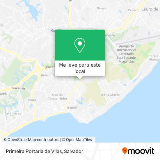 Primeira Portaria de Vilas mapa