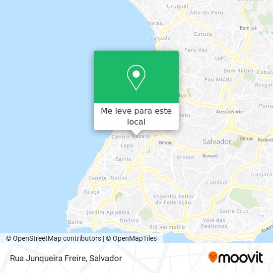 Rua Junqueira Freire mapa