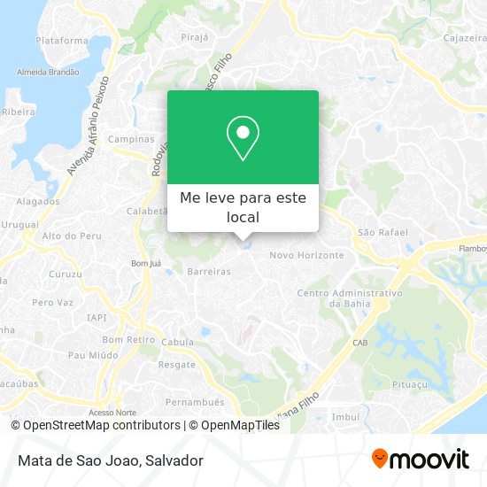 Mata de Sao Joao mapa