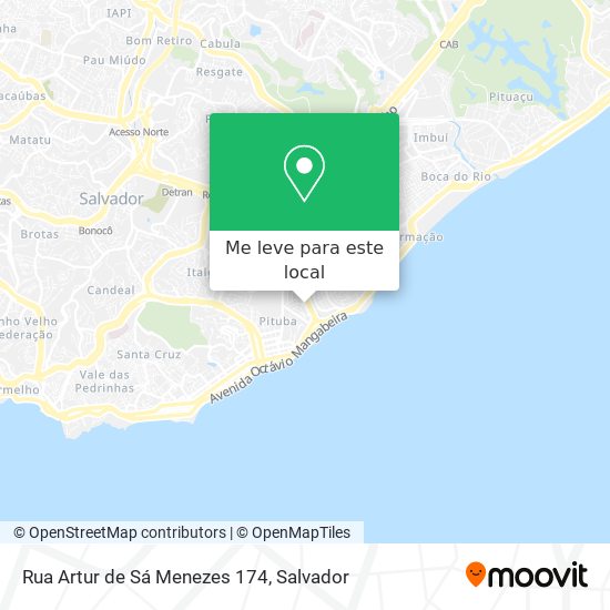 Rua Artur de Sá Menezes 174 mapa