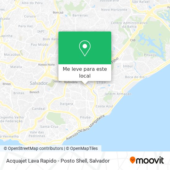 Acquajet Lava Rapido - Posto Shell mapa