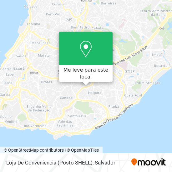 Loja De Conveniência (Posto SHELL) mapa
