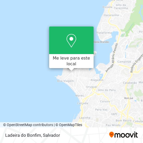 Ladeira do Bonfim mapa