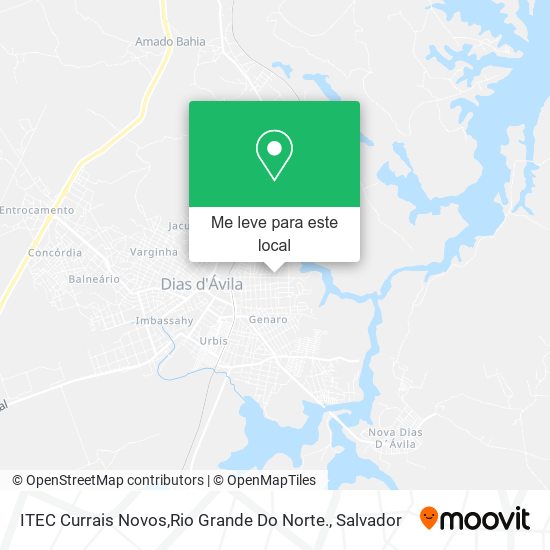 ITEC Currais Novos,Rio Grande Do Norte. mapa