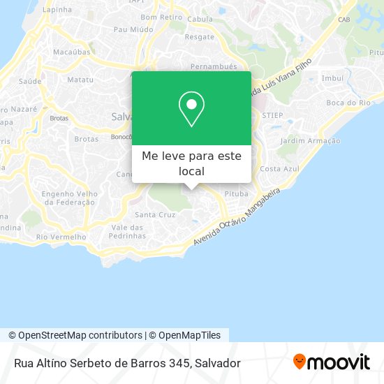 Rua Altíno Serbeto de Barros 345 mapa