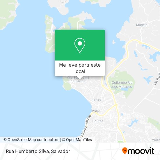 Rua Humberto Silva mapa