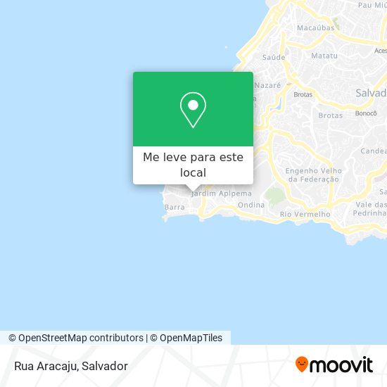 Rua Aracaju mapa