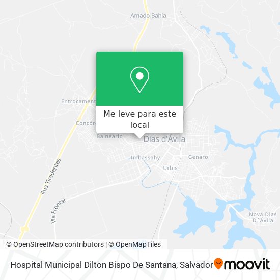 Hospital Municipal Dilton Bispo De Santana mapa