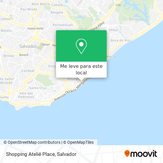 Shopping Ateliê Place mapa