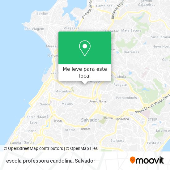escola professora candolina mapa