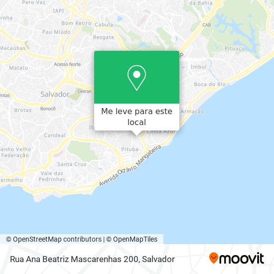 Rua Ana Beatriz Mascarenhas 200 mapa