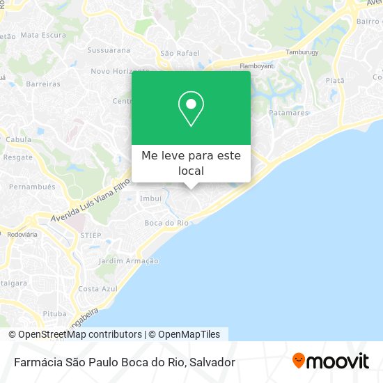 Farmácia São Paulo Boca do Rio mapa