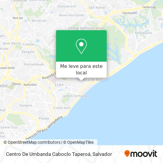 Centro De Umbanda Caboclo Taperoá mapa