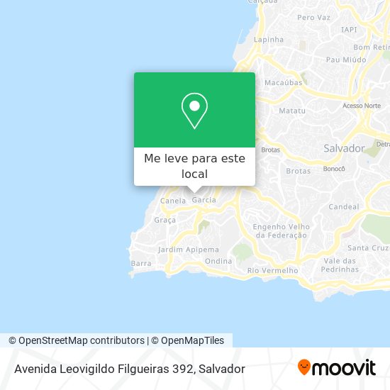 Avenida Leovigildo Filgueiras 392 mapa