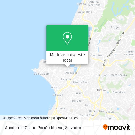 Academia Gilson Paixão fitness mapa
