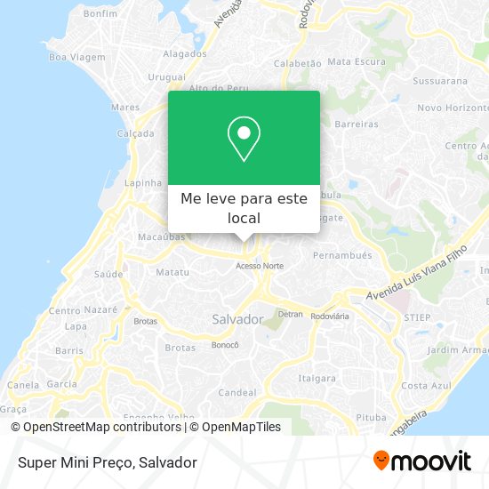 Super Mini Preço mapa