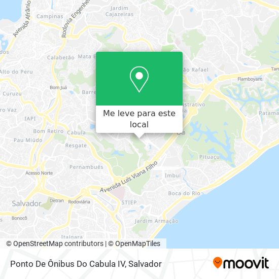 Ponto De Ônibus Do Cabula IV mapa