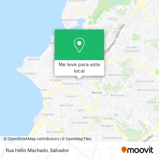 Rua Hélio Machado mapa