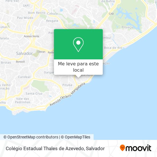 Colégio Estadual Thales de Azevedo mapa