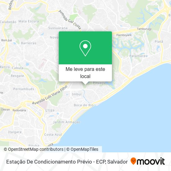 Estação De Condicionamento Prévio - ECP mapa