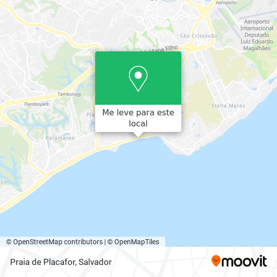 Praia de Placafor mapa