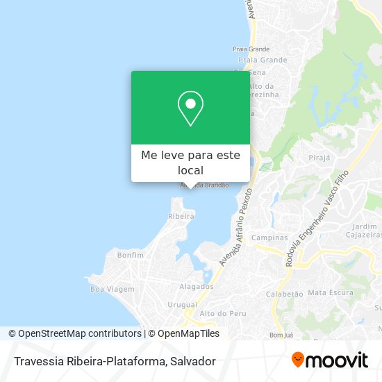 Travessia Ribeira-Plataforma mapa