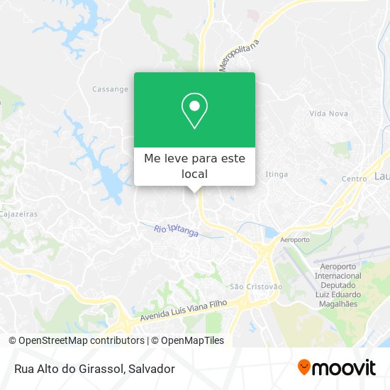 Rua Alto do Girassol mapa