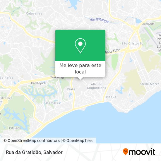 Rua da Gratidão mapa