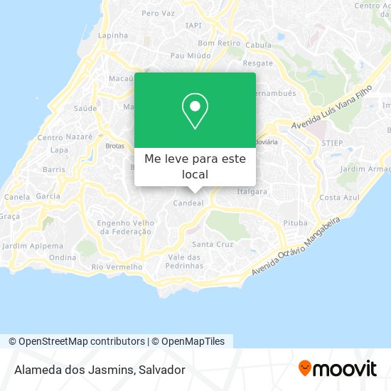 Alameda dos Jasmins mapa