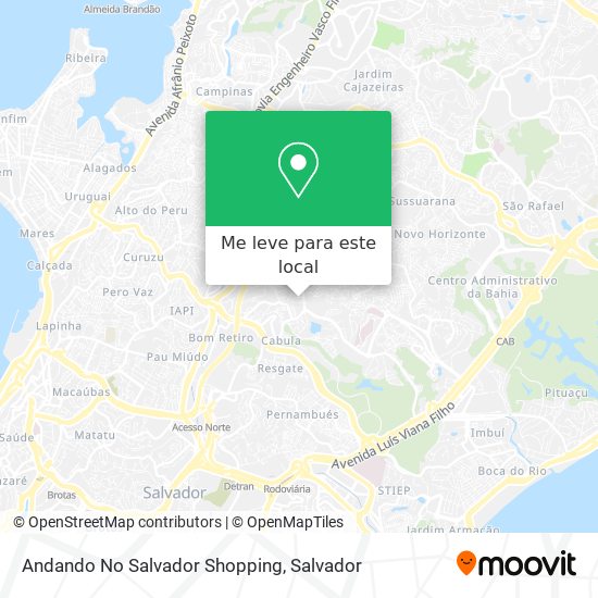 Andando No Salvador Shopping mapa