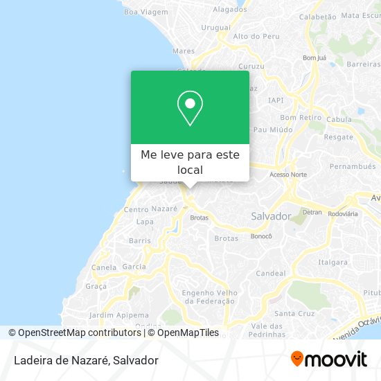Ladeira de Nazaré mapa