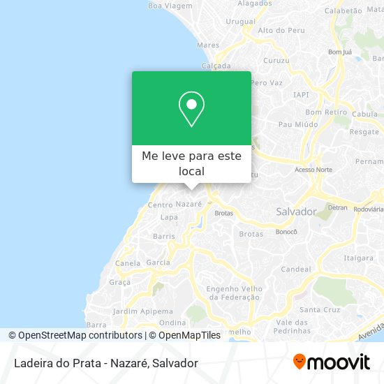 Ladeira do Prata - Nazaré mapa