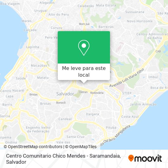 Centro Comunitario Chico Mendes - Saramandaia mapa