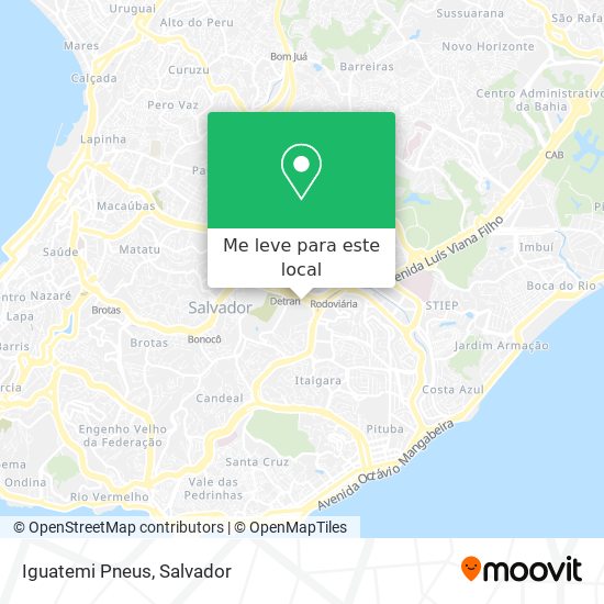 Iguatemi Pneus mapa