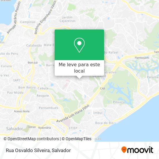 Rua Osvaldo Silveira mapa