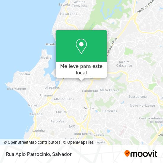 Rua Apio Patrocinio mapa