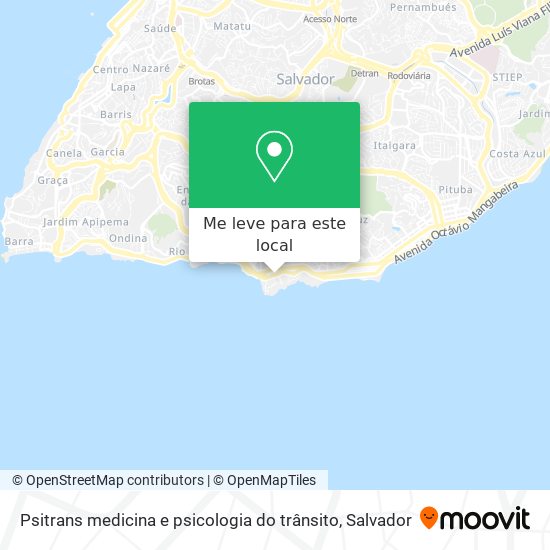 Psitrans medicina e psicologia do trânsito mapa